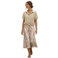 thumbnail image 4 of Rosvigor Women Swimsuit Cover up Shirt Dress Women Button Down Bathing Suit Beachwear Sun Protection Blouse, 4 of 8