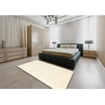 thumbnail image 5 of Ahgly Company Machine Washable Indoor Square Contemporary Peach Beige Area Rugs, 8' Square, 5 of 7