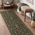 thumbnail image 2 of KUETH 2.5x12 Vintage Floral Runner Rug Machine Washable Rugs for Living Room, Non Slip Flat Pile Rug with Rubber Backing, Boho Rug for Entryway Hallway Kitchen and Corridor, 2 of 12