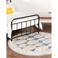 thumbnail image 3 of Rugs.com Lola Collection Rug – 8 Ft Round Blue Medium Rug Perfect For Kitchens, Dining Rooms, 3 of 9