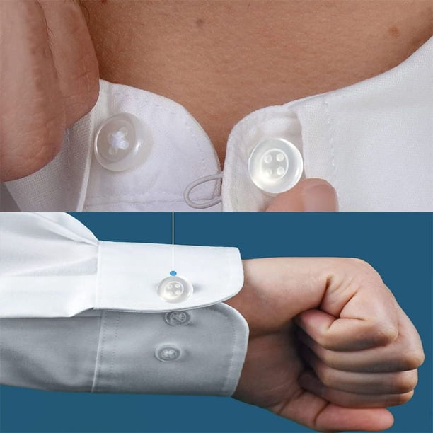 dress shirt collar extender walmart 18PCS Collar Extenders Shirt Collar Extenders Pants Button Extender Extender Button Set Collar Button Extender for Mens Dress Shirts Suits Trouser,