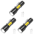 thumbnail image 1 of 3uds. Linterna de camping portátil 3 modos Zoom telescópico impermeable para senderismo emergencia, 1 of 2