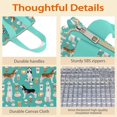 thumbnail image 4 of Husky and Coffee Insulated Lunch Bag for Women & Adults,Large Portable Soft Cooler Lunch Bag,Thermal Food Storage Tote with Pearl Cotton,8.66L,8.75x5.75x9.5 Inch, 4 of 5