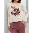 thumbnail image 2 of Country Christmas Wishes Truck Women's Long Sleeve, 2 of 4