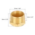 thumbnail image 2 of Uxcell Pneumatic Muffle, 3/4" NPT Male Long Exhaust Muffler Solenoid Valve Brass Muffler Noise Silence 10 Set, 2 of 6