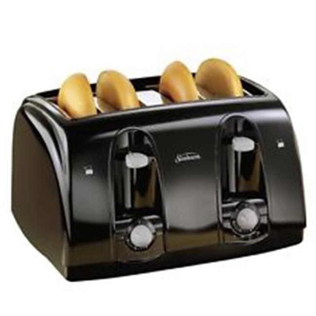 Sun 39111 Extra Wide Slot Toaster, 4Slice Black