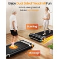 thumbnail image 5 of 2 Side Walking Pad with Incline Massage Function, 2 in 1 Under Desk Walking Pad and Foot Massager Treadmills forgift, Portable Treadmill with Remote Control LED Display, 5 of 8
