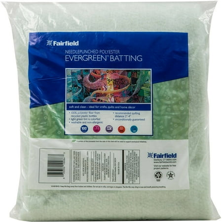 Evergreen™ 100% Polyester Batting by Fairfield™, 36" x 45", Light Green