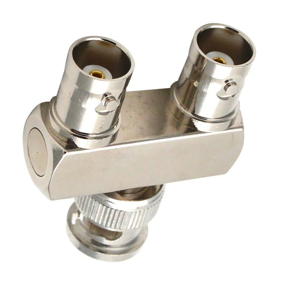 Gold Plated Pins RF BNC Adapters 1 in 2 BNC Connector Adapter Kits Expansion Connectors