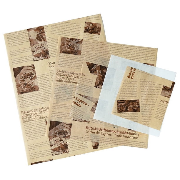 Papel absorbente de aceite para cocina, papel a prueba de aceite para hornear alimentos, papel a prueba de aceite para papas fritas, papel para pizza, papel para envolver hamburguesas