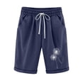 thumbnail image 1 of Pantalones Cortos Casuales Impresos de la Cintura Elástica con Bolsillos, Pantalones Casuales para Todo el Uso Diario de la Temporada, 1 of 3