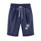 thumbnail image 1 of Pantalones Cortos Casuales Impresos de la Cintura Elástica con Bolsillos, Pantalones Casuales para Todo el Uso Diario de la Temporada, 1 of 3