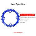 thumbnail image 2 of Chainset de bicicleta Bicicleta redonda Cadena de bicicleta Cadena Reemplazable Aleación de aluminio Anti-gota Ligero Ligero Ciclismo Diente Placa Individual Azul 34T Advancent OD003273-10, 2 of 7