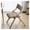 Brown, variant on Upholstered Folding Chair Retro Solid Wood Dining Chair with Backrest,Wooden Padded Stool Lounge Seat,Backrest Chair Fabric Dining Chair,Desk Chair Balcony Home Chair