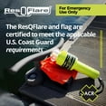 thumbnail image 3 of ACR ResQFlare Electronic USCG Approved Boat Flare &  Distress Flag | 360° Visibility Waterproof Flare | Non-Pyrotechnic Night Visual Distress Signal | 46 CFR 160.072 Compliant | Visible over 6 mile, 3 of 6