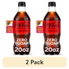 (2 pack) Coca-Cola Zero Sugar Soda Pop Bottle, 20 fl oz