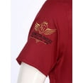 thumbnail image 7 of Alvivi Chef Jacket for Men Short Sleeve Chef Shirt Kitchen Cooking Work Uniforms Loose Fit Red-A XXL, 7 of 7