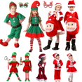 thumbnail image 2 of Ropa de Navidad para niños, disfraz de Papá Noel para bebés, traje de Navidad para niños pequeños, traje de mono para niños y niñas, fiesta de carnaval 120(5T) Gao Jinjia LED, 2 of 2