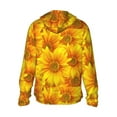 thumbnail image 2 of Goofa 3D Sunflowers Printed Women's UPF 50+ Sun Protection Hoodie Jacket Lightweight Long Sleeve Sun Shirt for Women with Pocket Hiking Outdoor-, 2 of 9