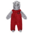 thumbnail image 2 of Newborn & Infant Red/Gray Tampa Bay Buccaneers Game Nap Teddy Fleece Bunting Full-Zip Sleeper, 2 of 3