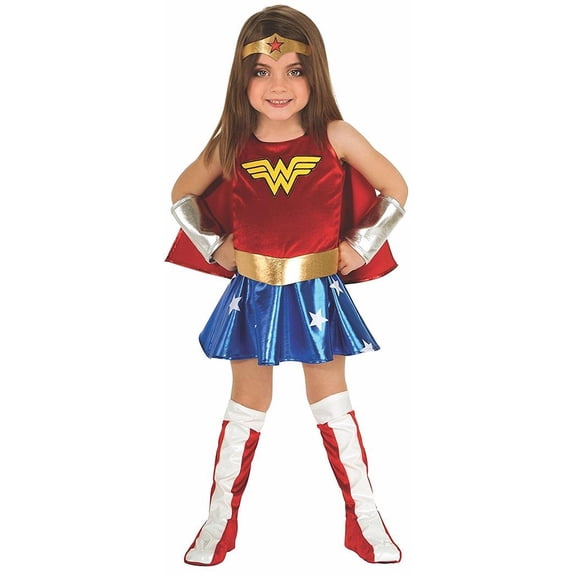 DC Super Heroes Wonder Woman Costume for Toddlers by Rubies, Girls 2T-4T