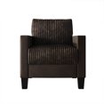 thumbnail image 2 of Castle Place Contemporary Corduroy Velvet Chair, Brown, 2 of 8