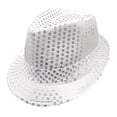 thumbnail image 1 of Douhoow Men Women Jazz Hat Sequins Decorated Stage Dance Performance Party Holiday Hat, 1 of 7