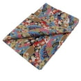 thumbnail image 2 of Tela de algodón por yardas, material de sastrería para patchwork, tela de kimono japonés Flores azules, 2 of 9