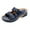 Dark Blue, variant on Anuirheih Slides for Women, Comfortable Wedge with Belt Buckle Casual Walking Sandals(Dark Blue)