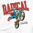 thumbnail image 2 of Superman Radical Biker Women's Boxy Cropped T-Shirt Casual Graphic Tee, 2 of 4