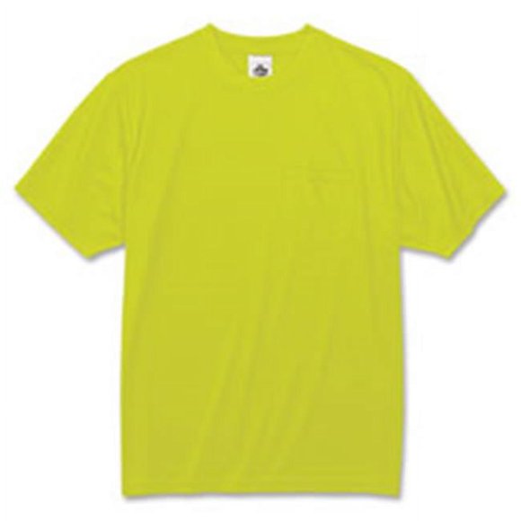 Ergodyne EGO21552 GloWear Non-Certified Lime T-Shirt- Small