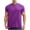 Purple, variant on Cmfcve Round Neck T-shirts for Men Short Sleeve Breathable Sports T-shirt Stretch Fitness Blouses Shirts
