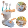 thumbnail image 3 of Toy Children Kitchen Toys Safe Eco Friendly Wheat Straw Kitchen Cooking Toy Set, 3 of 8