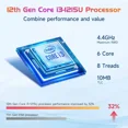 thumbnail image 6 of 17.3" IPS FHD-Laptop, Intel 6 Cores I3-1215U 32GB RAM 1TB SSD (Beat R5 7520U, Up to 4.4GHz) Student-Computer with 65W Type C Backlit Keyboard Fingerprint, for Home and Business, 6 of 7