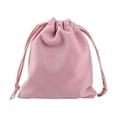 thumbnail image 1 of facefd Drawstring Bag Storage Burlap Packaging Gift Corset Pouches Sack Jewelries Bundle Organize Candy Cosmetic Coins Pink, 1 of 5