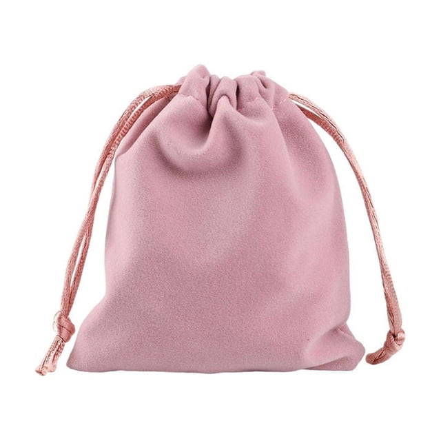 facefd Drawstring Bag Storage Burlap Packaging Gift Corset Pouches Sack Jewelries Bundle Organize Candy Cosmetic Coins Pink