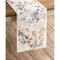 thumbnail image 3 of Maison d' Hermine Equinoxe 100% Cotton Table Runner for Party | Dinner | Holidays | Kitchen | Thanksgiving/Christmas | Home [Beige, Double Layer (14.5 Inch by 108 Inch)], 3 of 5