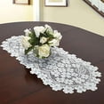 thumbnail image 2 of Heritage Lace Dogwood Runner, 14 by 53-Inch, Ecru, 2 of 3