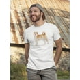 thumbnail image 2 of Akita Dog Painting Tee Men's -Image by Shutterstock, 2 of 4