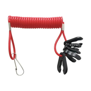 Boat Kill Engine 5 Keys Stop Switch Safety Lanyard Clip For Outboard Mot B7E1