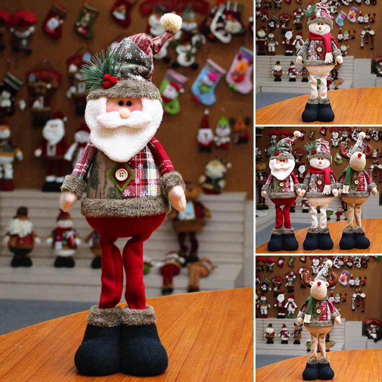 Christmas Old Man Snowman Elk Long Leg Doll Christmas Shopping