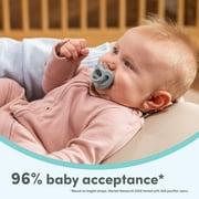 NUK First Choice Comfy 100% Silicone Pacifier, 0-6 months, 3 pack