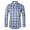 Black, variant on Men's Plaid Button Down Shirts Cotton Long Sleeve Dress Shirts Regular Fit Gingham Shirts Plus Size