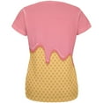 thumbnail image 2 of Pink Melting Ice Cream Cone All Over Womens T-Shirt - Small, 2 of 2