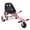 Pink + Steel, variant on Hoverboard Go Kart Attachment for 6.5 8 10 Hoverboards, Dual Pole & Dual Shock Absorber, Sturdy Adjustable Off-Road Frame, Pink Hover Cart for Family Fun (Hoverboard Not Included)