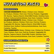 Temptations Creamy Puree Chicken, Salmon & Tuna Lickable Cat Treats, 24 Pack