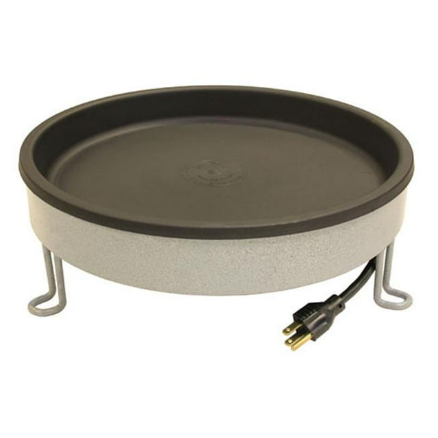Erva BA5H Heated Bird Bath - Ground Level, Gray & Black