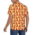 thumbnail image 2 of Lsque Hot Chili Pattern Mens Polo Golf Shirts Funny Graphics Shorts Sleeve Button Shirts Baseball T-shirt-X-Large, 2 of 7