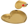 thumbnail image 1 of Large Heart Shaped Stainless Steel Palette for Makeup, Nails, and Art Mixing Tray, 1 of 8