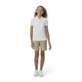 thumbnail image 3 of French Toast Girls School Uniform Short Sleeve Ruffle Pique Polo Shirt, 3 of 10